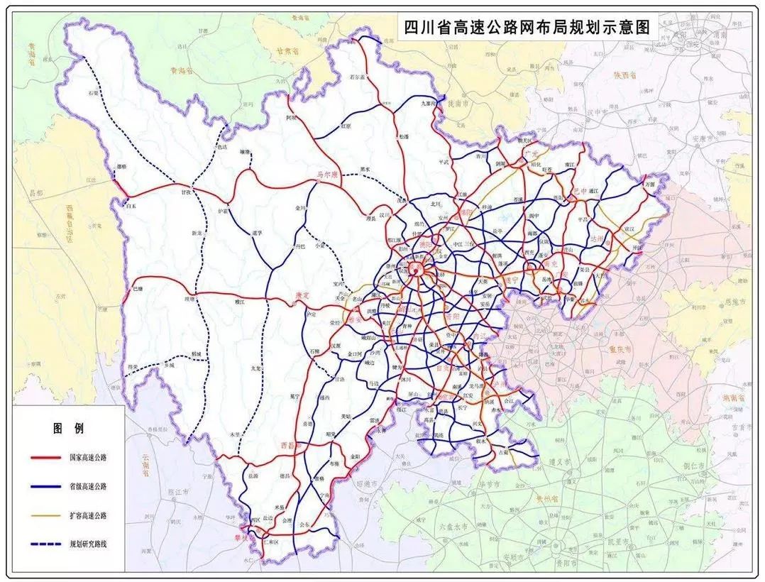 最新四川高速公路地图,四川最新高速路图谱